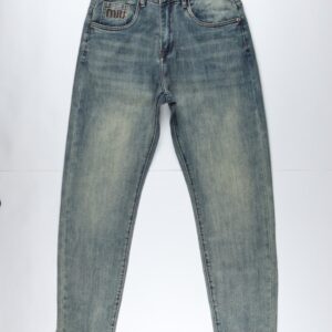 بنطلون miu miu straight (أسود/أزرق)