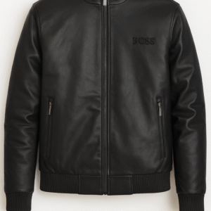boss leather jacket (turkish imported)