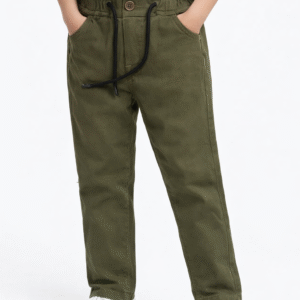 lacoste بنطلون جبردين أطفالي زيتي