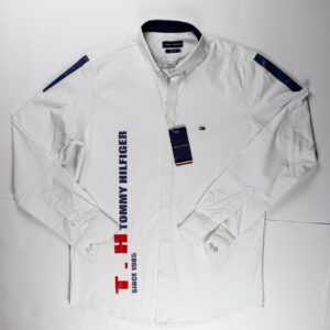 قميص tommy hilfiger – أبيض