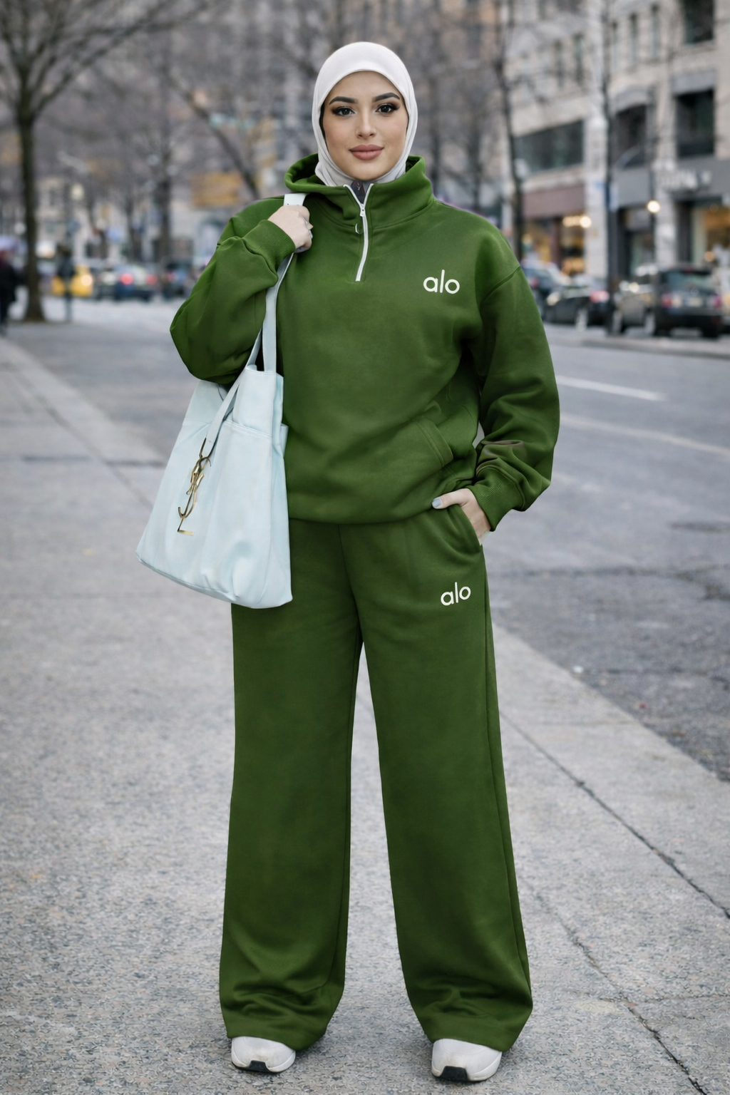 ترنج حريمي شتوي alo خامة تقيلة – ألوان أحمر وأخضر ترنج حريمي شتوي alo خامة تقيلة – ألوان أحمر وأخضر