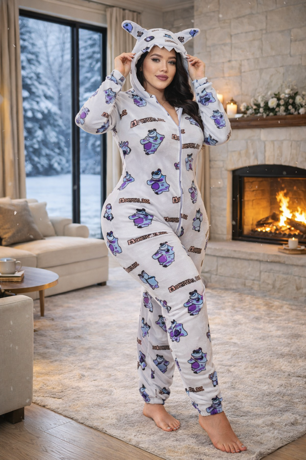 سلوبيت حريمي بيتي فرو لاصق للجسم – كابيشو وتصميمات كيوت سلوبيت حريمي بيتي فرو لاصق للجسم – كابيشو وتصميمات كيوت