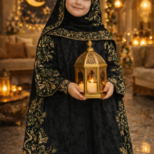 اسم المنتج: إسدال بناتي رمضاني مطرز – أطفال من 4 إلى 14 سنة