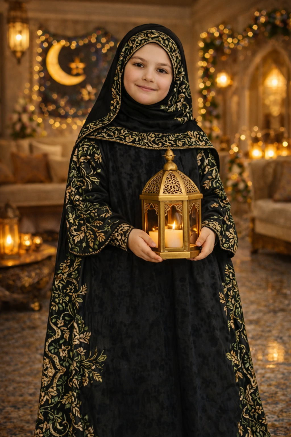 اسم المنتج: إسدال بناتي رمضاني مطرز – أطفال من 4 إلى 14 سنة اسم المنتج: إسدال بناتي رمضاني مطرز – أطفال من 4 إلى 14 سنة