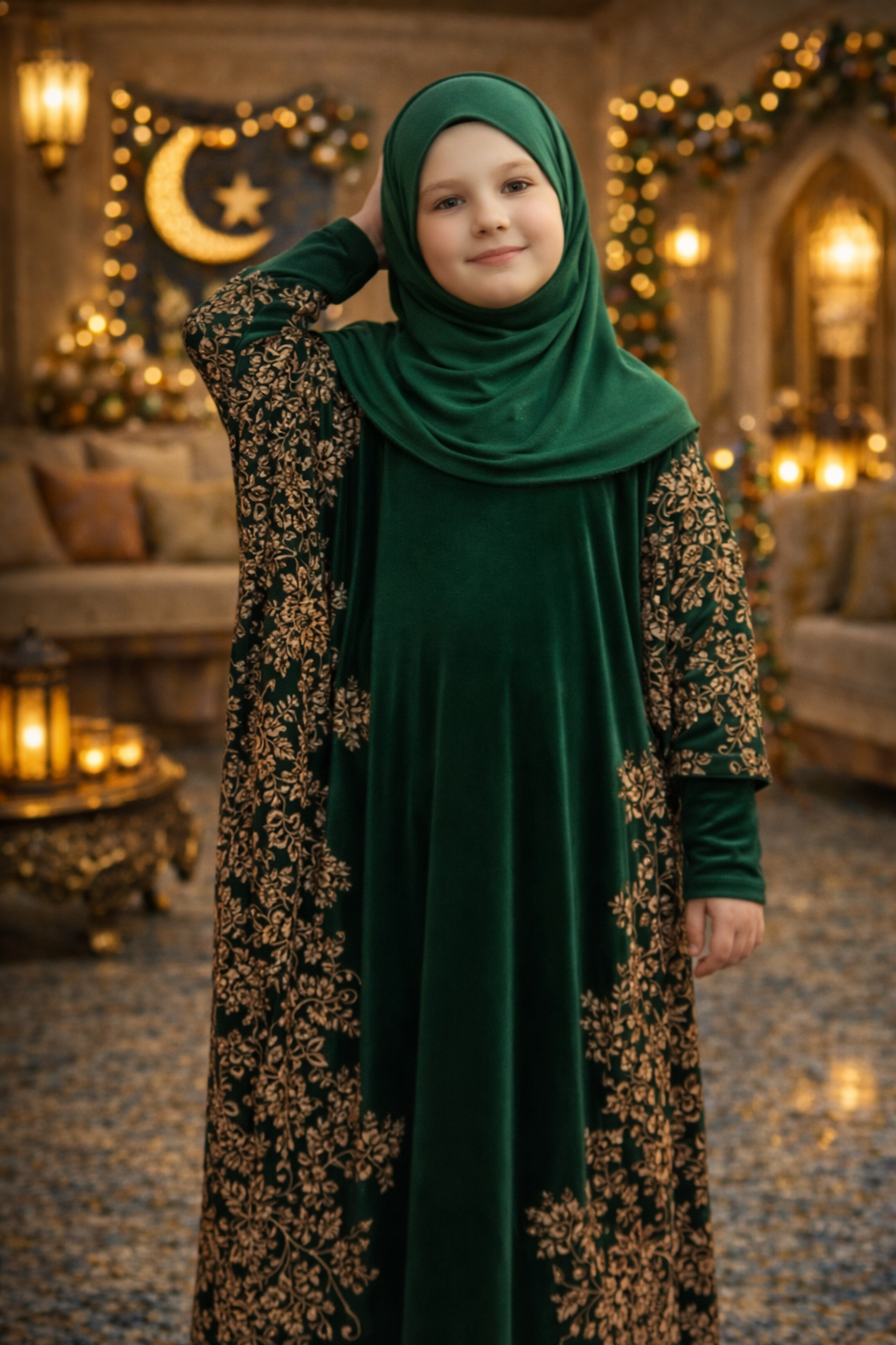 اسم المنتج: إسدال بناتي رمضاني مطرز – أطفال من 4 إلى 14 سنة اسم المنتج: إسدال بناتي رمضاني مطرز – أطفال من 4 إلى 14 سنة